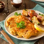 Hemlagad panerad tysk Weiner Schnitzel